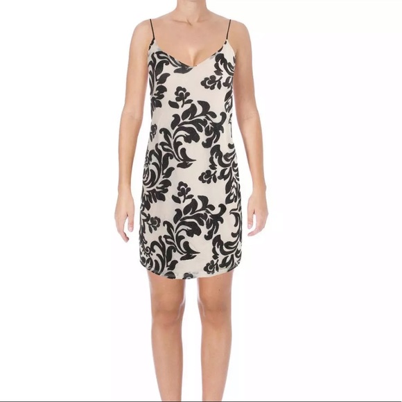 Aqua Black Mesh Slip Dress - Picture 1 of 5